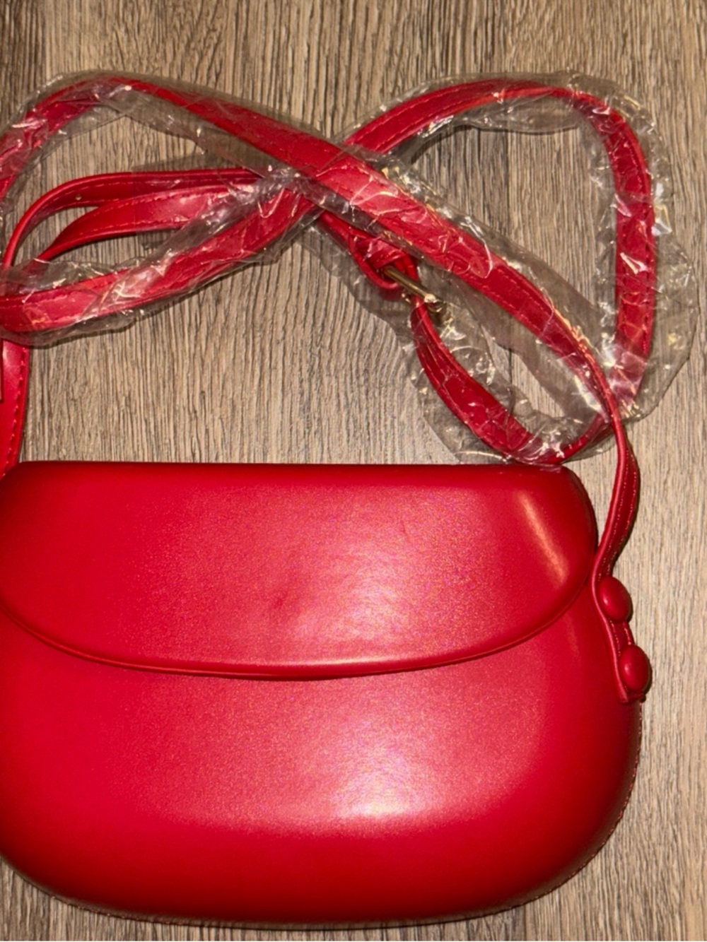Red Women’s Crossbody Bag - Sleek Minimal Design